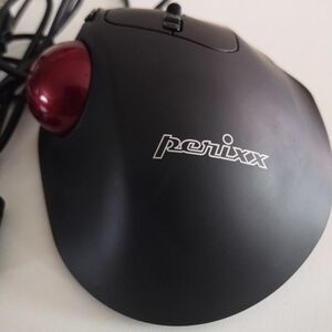 Black Ergonomic Trackball Mouse